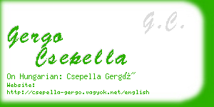 gergo csepella business card